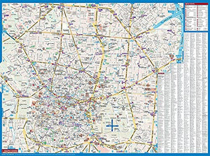 Laminated Madrid Map by Borch (English Edition),Used
