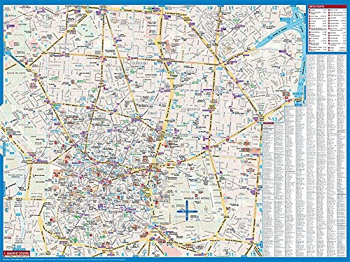 Laminated Madrid Map by Borch (English Edition),Used