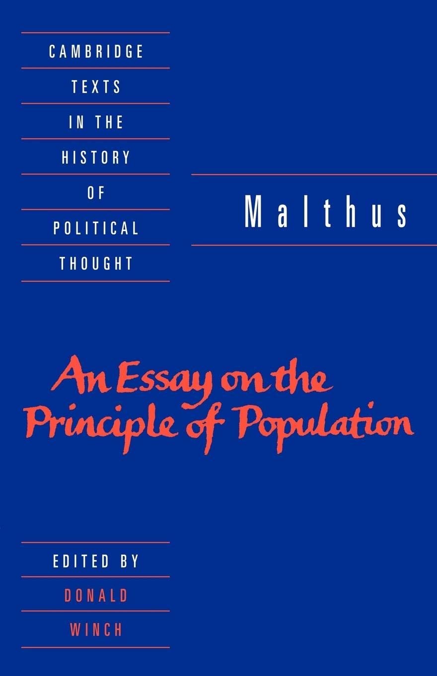 Malthus: 'An Essay on the Principle of Population' (Cambridge Texts in the History of Political Thought),Used