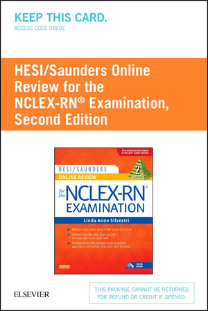 HESI/Saunders Online Review for the NCLEXRN Examination (2 Year) (Access Code): HESI/Saunders Online Review for the NCLEXRN Ex,Used