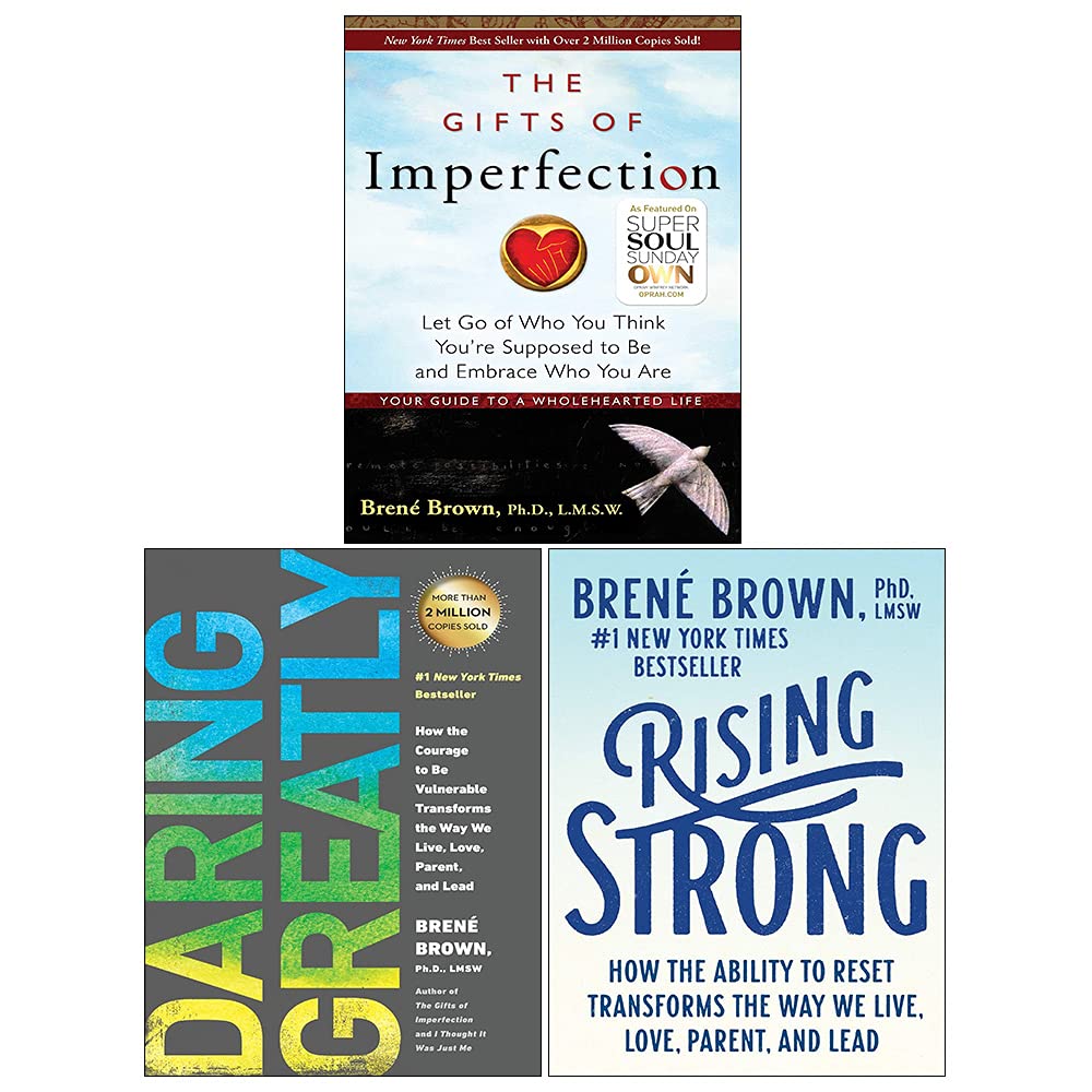 Bren Brown Collection 3 Books Set (Rising Strong,Daring Greatly,The Gifts Of Imperfection)