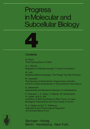 Progress in Molecular and Subcellular Biology (Progress in Molecular and Subcellular Biology, 4),Used