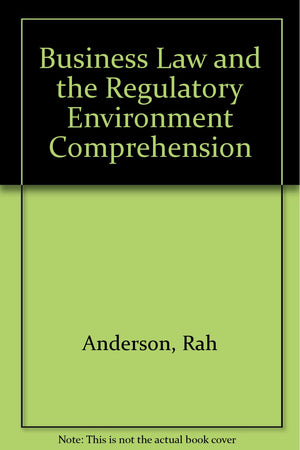 Study Guide without Answers for Business Law and the Legal Environment,Used
