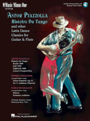 Astor Piazzolla  Histoire Du Tango And Other Latin Classics For Guitar & Flute: Music Minus One Guitar