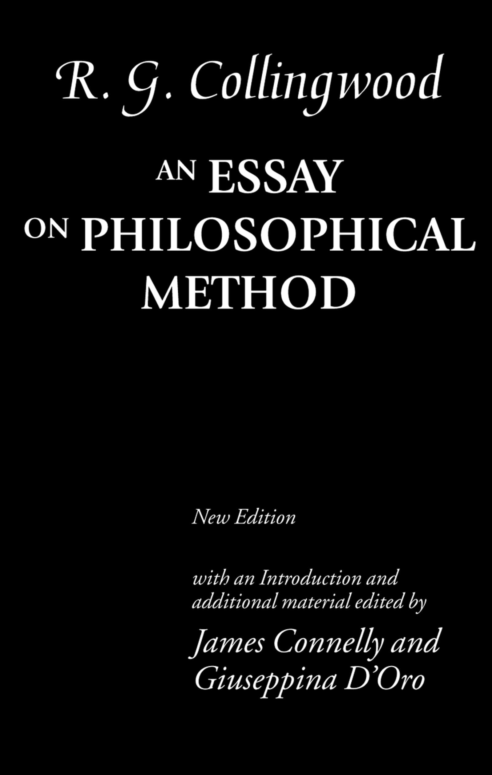 An Essay on Philosophical Method,Used