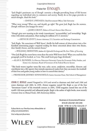 Enough: True Measures of Money, Business, and Life,Used