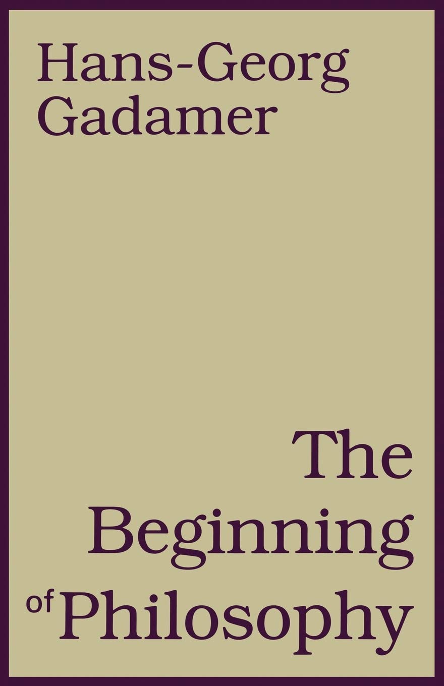 The Beginning Of Philosophy,New