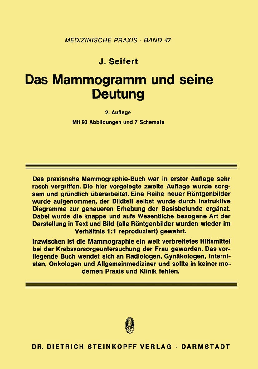 Das Mammogramm und seine Deutung (Medizinische Praxis, 47) (German Edition),Used