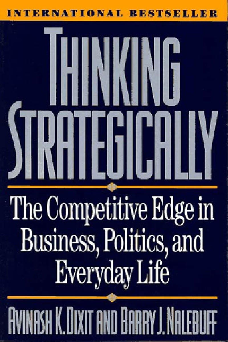 Thinking Strategically: The Competitive Edge In Business, Politics, And Everyday Life (Norton Paperback)-new
