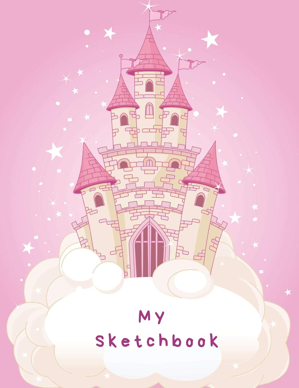 My Sketchbook: Large sketchbook, Princess Castle cover, 120 pages, 8.5 by 11,Used