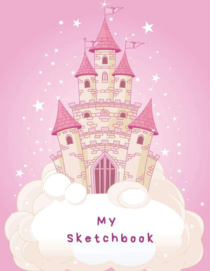 My Sketchbook: Large sketchbook, Princess Castle cover, 120 pages, 8.5 by 11,Used