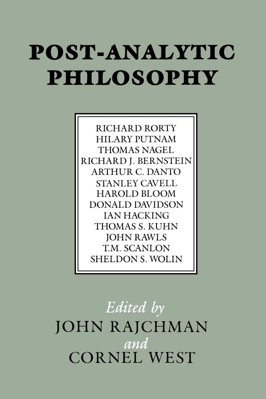 Postanalytic Philosophy