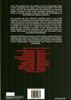 Aircraft Archive: Aircraft of World War I, Vol. 1,Used