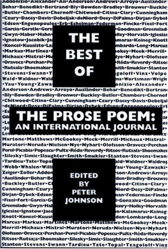 Best of The Prose Poem: An International Journal,Used