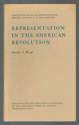 Representation In The American Revolution (Jamestown Essays On Representation),Used