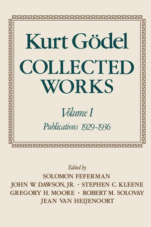 Collected Works: Volume I: Publications 19291936 (Collected Works (Oxford)),Used