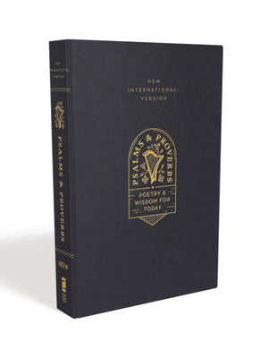 Niv, Psalms And Proverbs, Leathersoft Over Board, Navy, Comfort Print: Poetry And Wisdom For Today