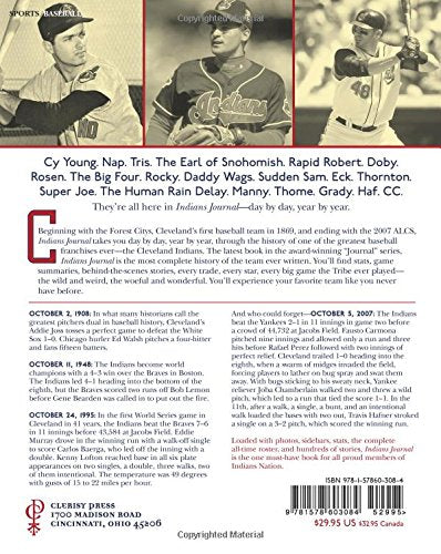 Indians Journal: YearbyYear and DaybyDay with the Cleveland Indians Since 1901,Used