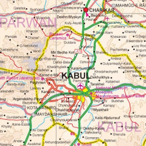 Afghanistan 1:1,000,000 Travel Map (International Travel Maps),New