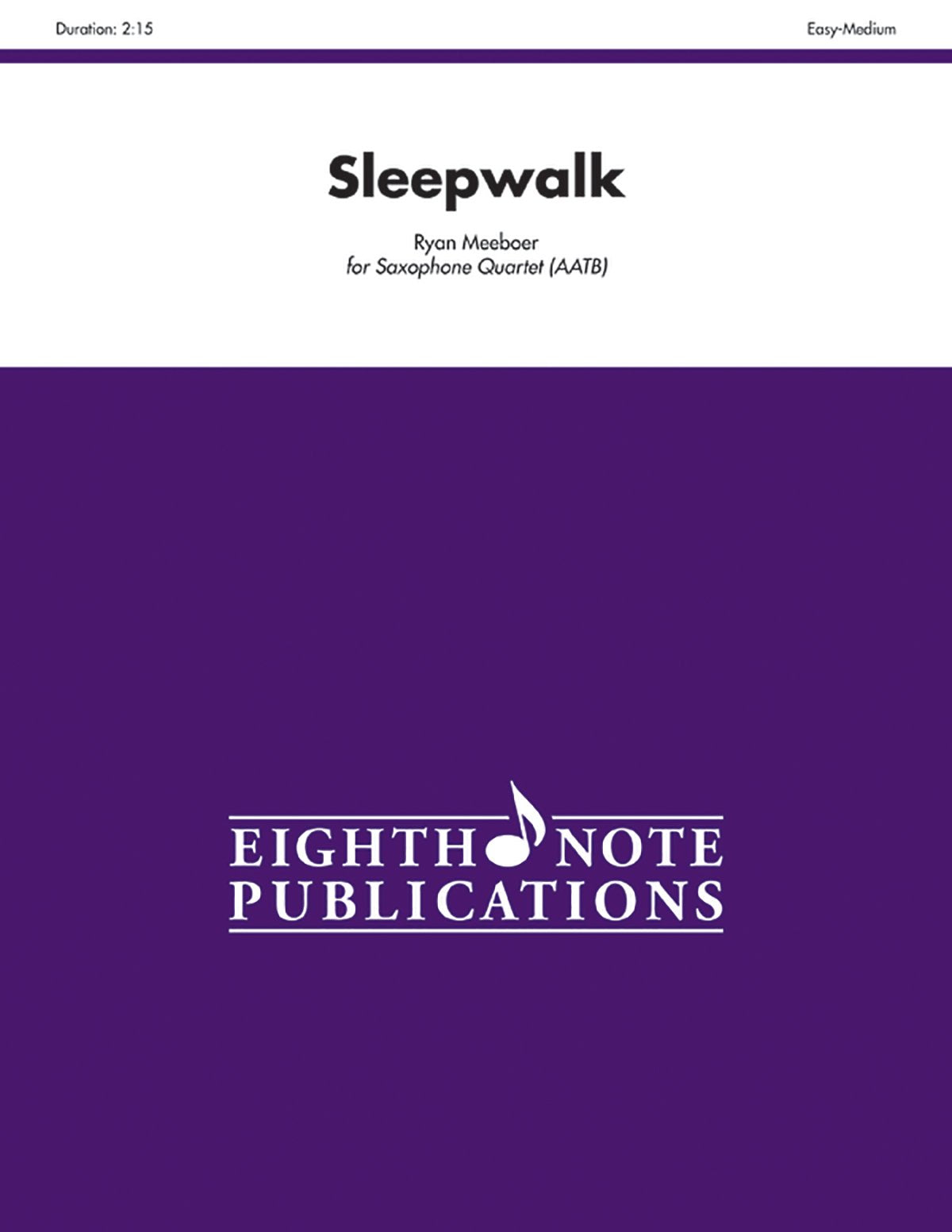 Sleepwalk for Saxophone Quartet (AATB): Score & Parts,Used