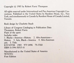 Flash of the Spirit: African and AfroAmerican Art and Philosophy,Used
