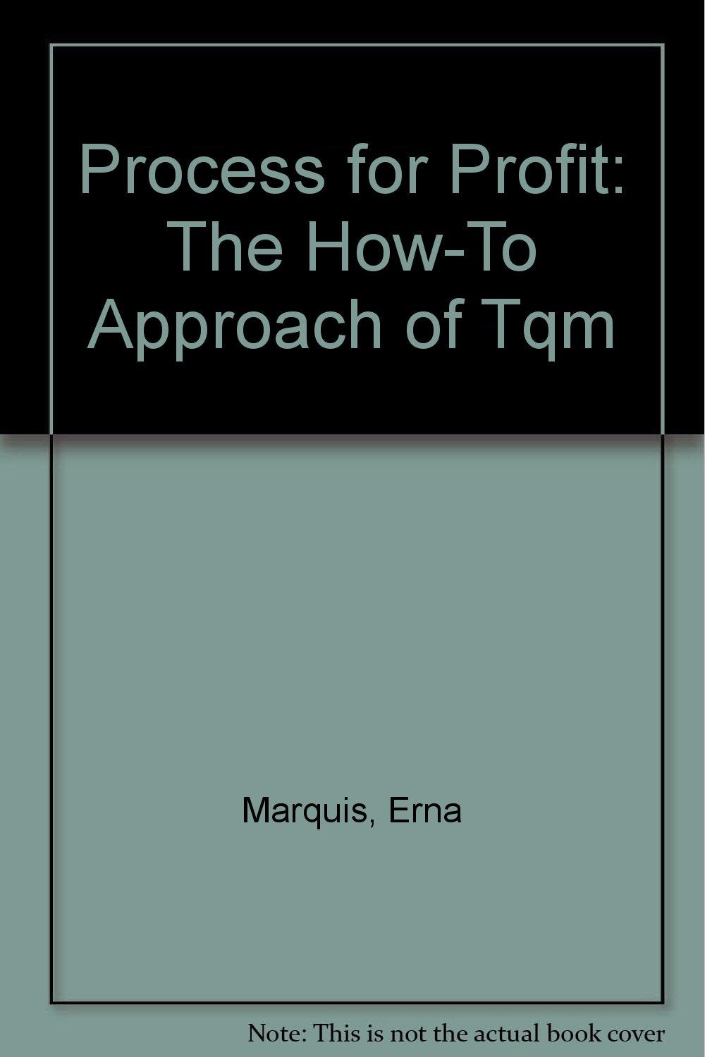 Process for Profit: The HowTo Approach of Tqm,New