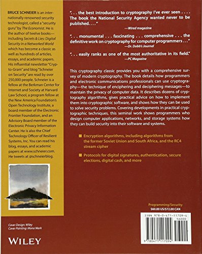 Applied Cryptography: Protocols, Algorithms, And Source Code In C,New