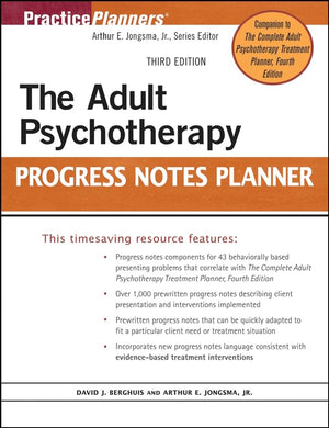 The Adult Psychotherapy Progress Notes Planner,Used