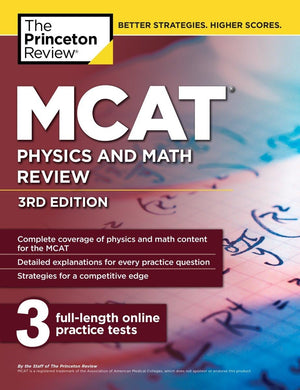 MCAT Physics and Math Review, 3rd Edition (Graduate School Test Preparation),Used
