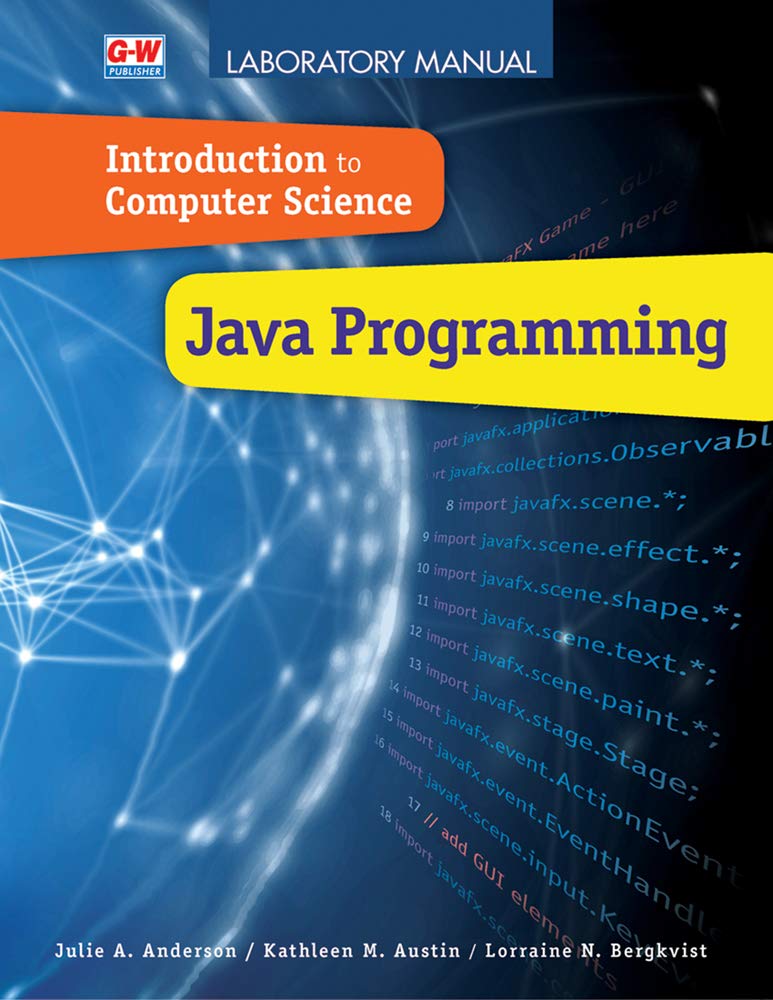 Introduction To Computer Science: Java Programming