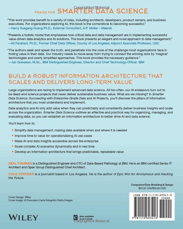 Smarter Data Science: Succeeding with EnterpriseGrade Data and AI Projects,Used