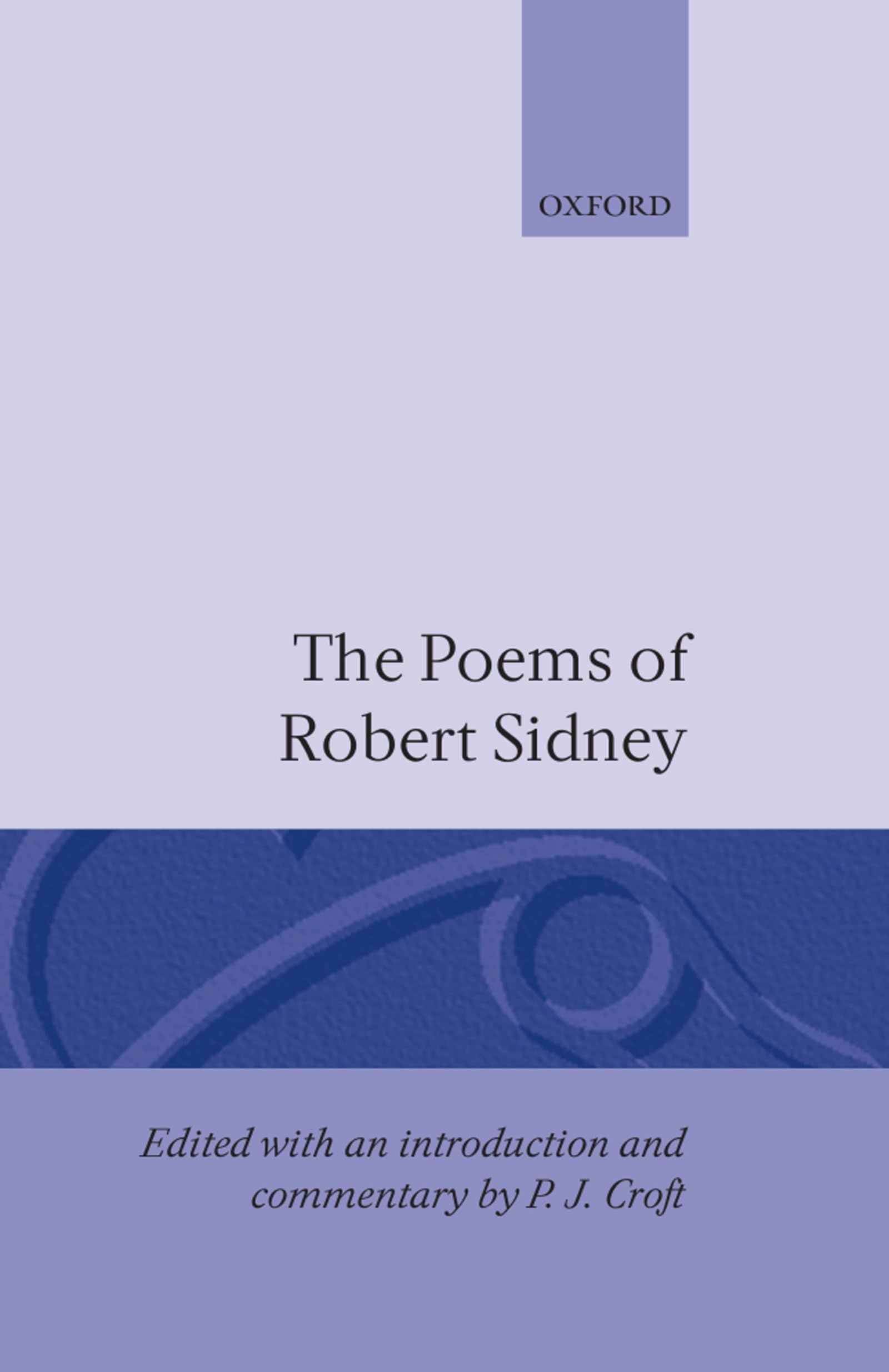 The Poems Of Robert Sidney,New