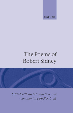 The Poems Of Robert Sidney,New