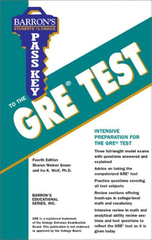 Pass Key to the GRE (BARRON'S PASS KEY TO THE GRE),Used