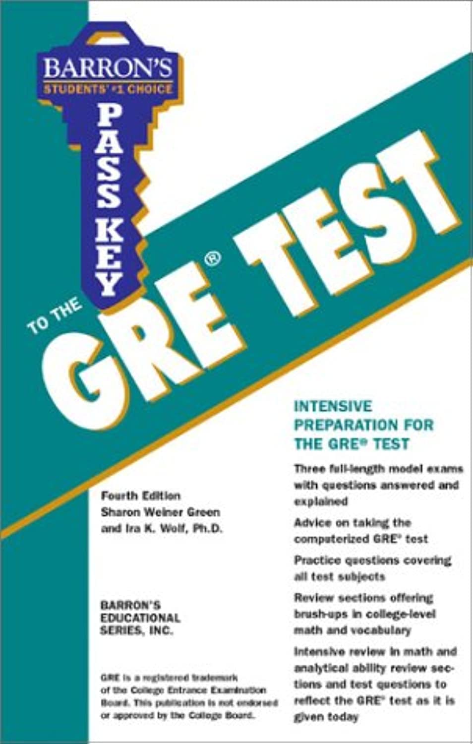 Pass Key to the GRE (BARRON'S PASS KEY TO THE GRE),Used