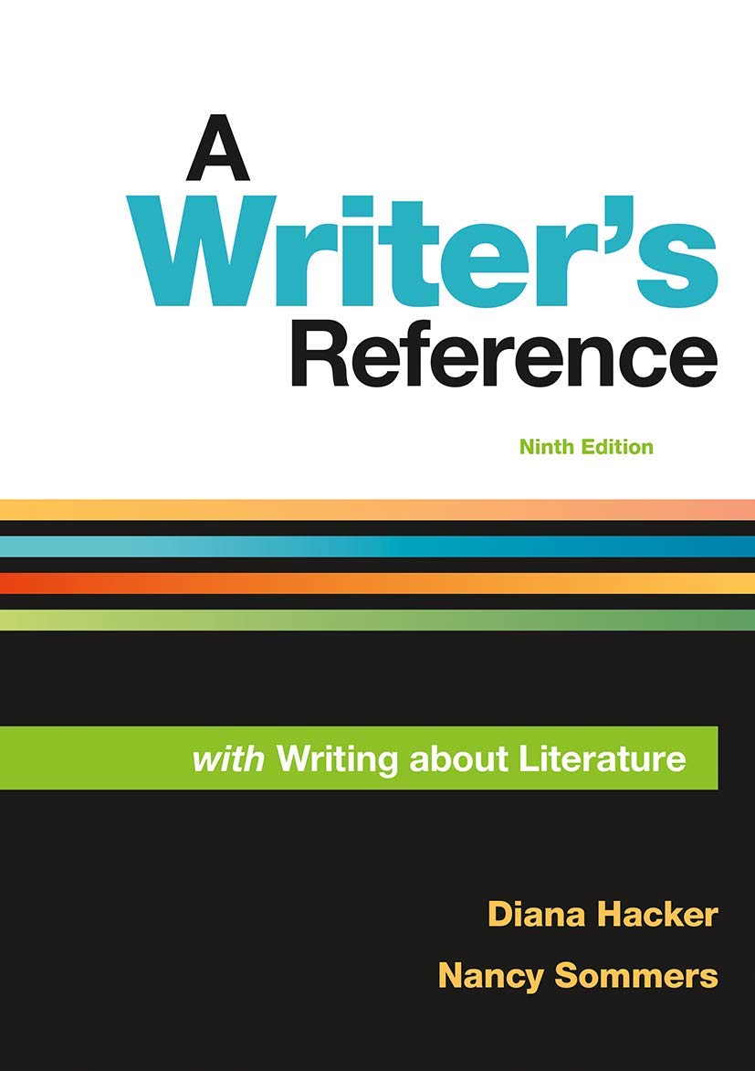 A Writer's Reference with Writing About Literature,Used
