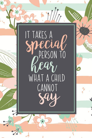 It Takes A Special Person To Hear What A Child Cannot Say: ABA Gifts For Behavior Therapist  Autism Teacher Gift  Teacher Apprec,Used