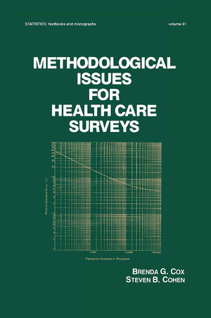 Methodological Issues For Health Care Surveys (Statistics: A Series Of Textbooks And Monographs),Used
