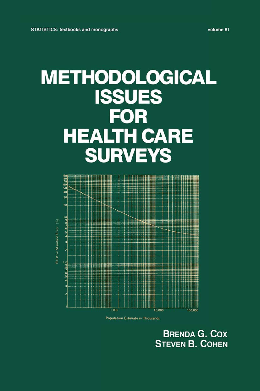 Methodological Issues For Health Care Surveys (Statistics: A Series Of Textbooks And Monographs),Used