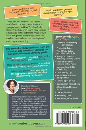 How To Win Cash, Cars, Trips & More!: 2nd Edition  You Can't Win If You Don't Enter,Used