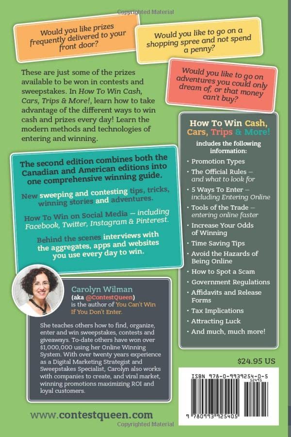 How To Win Cash, Cars, Trips & More!: 2nd Edition  You Can't Win If You Don't Enter,Used