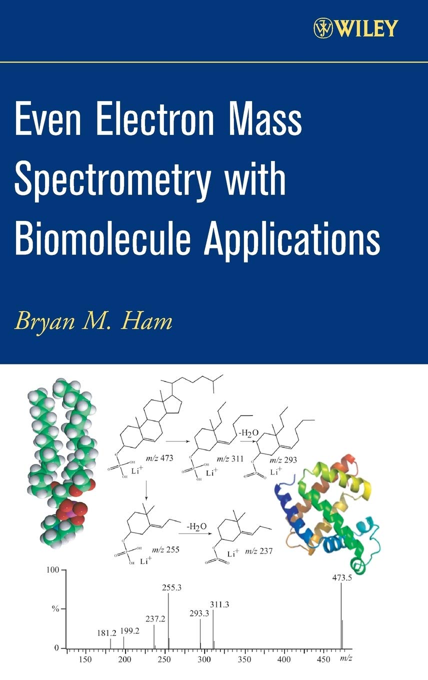 Even Electron Mass Spectrometry With Biomolecule Applications