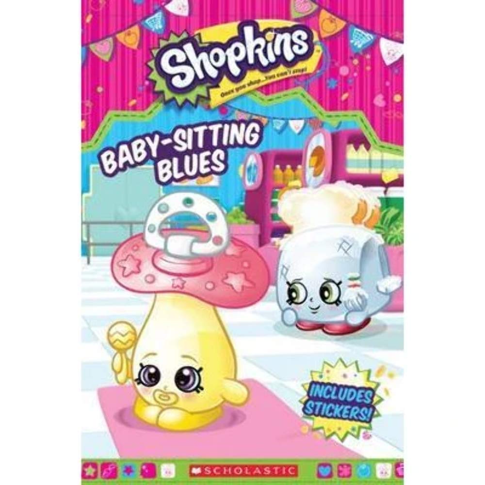 BabySitting Blues Reader with Stickers (Shopkins),New