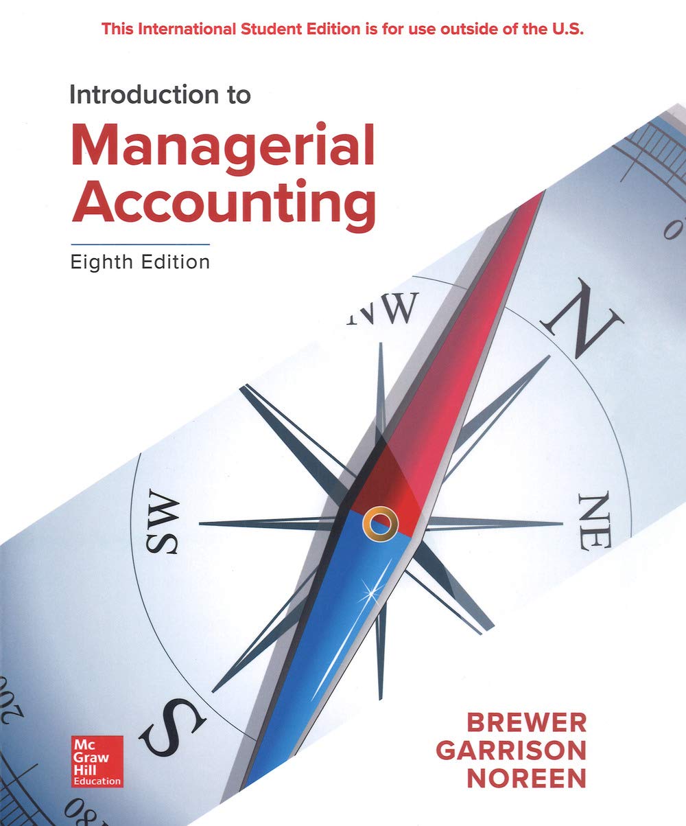 ISE Introduction to Managerial Accounting,Used