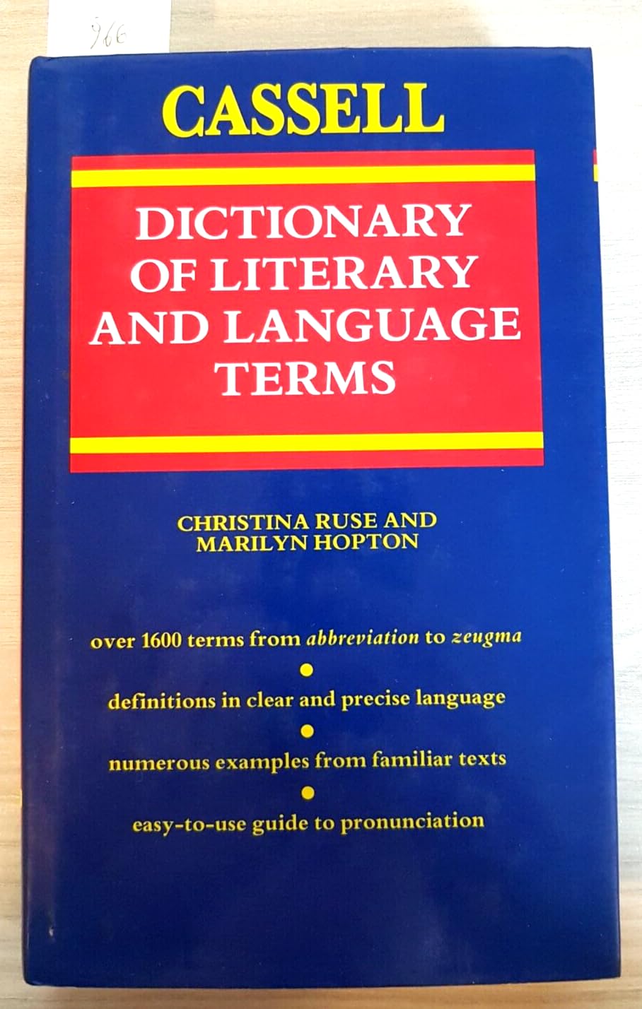 The Cassell Dictionary of Literary and Language Terms,Used