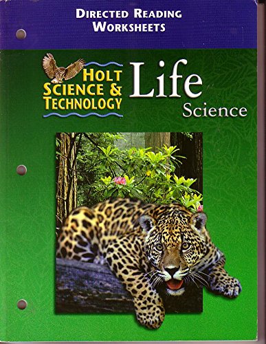 Holt Science & Technology: Directed Reading Worksheets Life,Used
