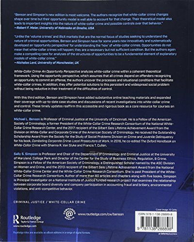 WhiteCollar Crime (Criminology and Justice Studies),Used