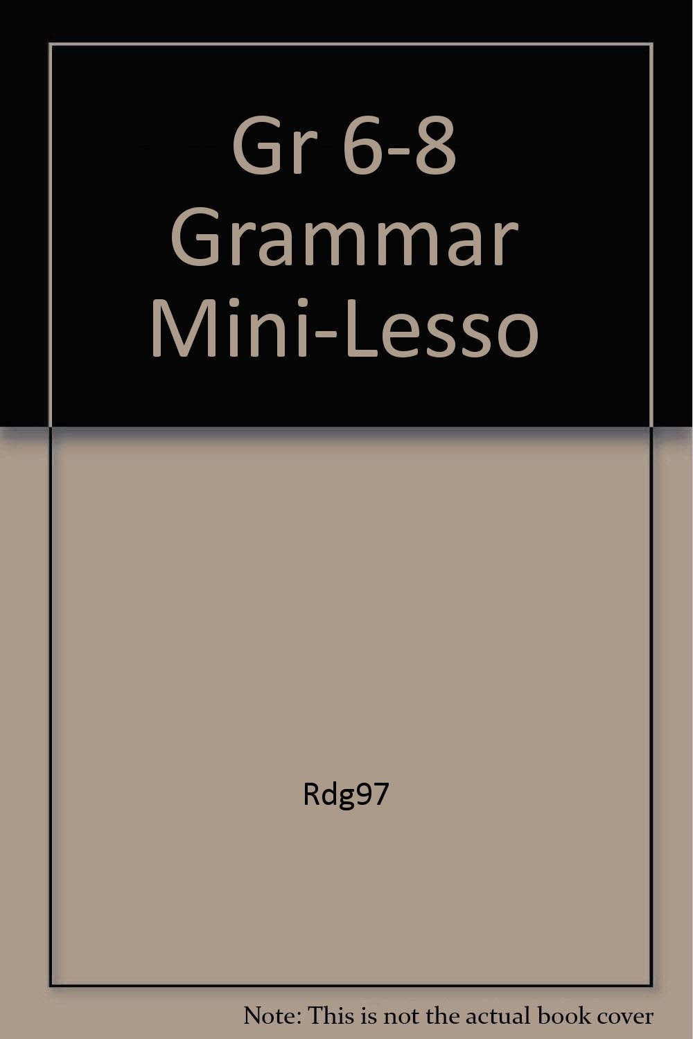 Gr 68 Grammar MiniLesso,Used