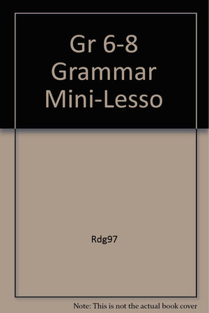 Gr 68 Grammar MiniLesso,Used