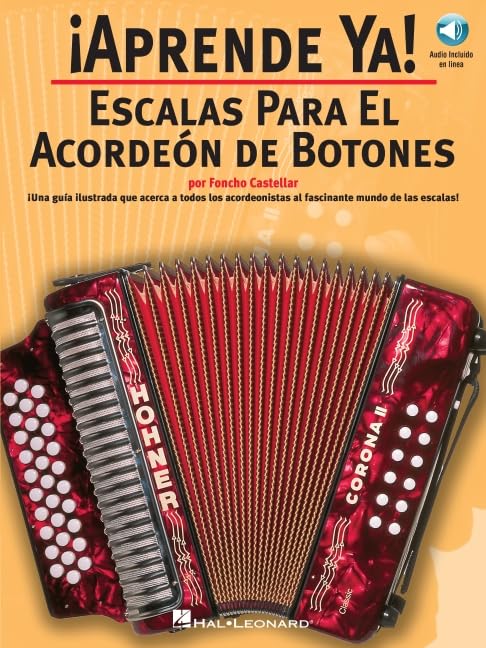Aprende Ya! Escalas Para El Acordeon De Botones Book/Online Audio,New